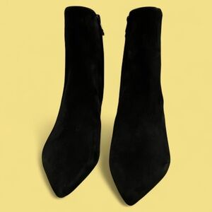 Sam Edelman Ulissa Black Suede Heel Boots